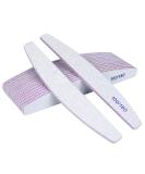 URAQT 16PCS Professional Nail Files 100/180 Grit Double-Sided Emery Board Professional Nail File Set Curved Fingernail Files for Nail Grooming and Styling Hairdressing Salon Pets (White) A-white - Buy Online on SooperMarket.com