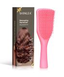 Shinlea hairbrush without ziepen degradation hairbrush for wet & dry hair reduced hair breakage eliminated nodes glides through the matters of all hair types brush for hair smoothing styling pink - Buy Online on SooperMarket.com