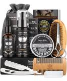 Isner Mile Beard Kit for Men, Grooming & Trimming Tool Complete Set with Shampoo Wash, Beard Care Growth Oil, Balm, Brush, Comb, Scissors & Storage Bag, Perfect Gifts for Him Man Dad Father Boyfriend - Buy Online on SooperMarket.com