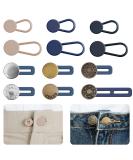 12PCS Button Extenders | Waist Extenders for Jeans & Pants | No-Sew Instant Waistband Extension | 1-1.8 Inches - Buy Online on SooperMarket.com