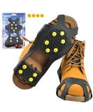 Sfee Ice Cleats 10 Steel Studs for Boots & Shoes - Anti-Slip Traction Cleats for Snow & Ice Walking, Hiking, Jogging - Size L (Women 10-13 / Men 8-11) - 1 Pair - Buy Online on SooperMarket.com