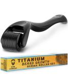 King Leonidas Beard Derma Roller for Men 0.30mm Titanium Micro-Needling Derma Roller for Facial Hair & Beard Growth - Buy Online on SooperMarket.com