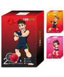 TEKXYZ Boxing Reflex Ball, 2 Difficulty Levels Boxing Ball with Headband, Perfect for Reaction, Agility, Punching Speed, Fight Skill and Hand Eye Coordination Training Black/Red - Buy Online on SooperMarket.com