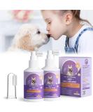 BOZILY HICC Groom! Pet Clean Teeth Spray + Finger Brush | Dental Care Spray for Dogs & Cats | Targets Tartar & Plaque | Eliminates Bad Breath | 50ml (2Pcs) - Buy Online on SooperMarket.com