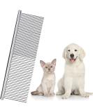 Stainless Steel Pet Comb Pet Grooming Comb Rounded Teeth Dog Comb for Large Medium and Small Dogs and Cats with Tangled Short/Long Hair (19 x 5 cm) 19x5 cm (Pack of 1) - Buy Online on SooperMarket.com