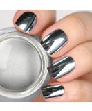 PrettyDiva Silver Chrome Nail Powder - Rose Gold Mirror Effect Manicure Pigment - Buy Online on SooperMarket.com