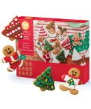 Holiday Fun Baking Set: Gingerbread Man & Tree Cookie Kit with Pre-Baked Cookies, Candies, Fondant, Icing, Decorating Bags, Tips, and Holiday Stickers - Buy Online on SooperMarket.com