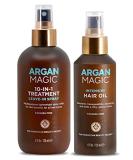 Argan Magic Hair Treatment & Stylizing Spray + Intensive Oil | 10-in-1 Leave-In Treatment for All Hair Types | Paraben & Cruelty Free - Shop Internationally - Buy Online on SooperMarket.com