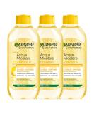 Garnier Micellar Water All-in-1 SkinActive with Vitamin C - 3 x 400ml for Dull & Uneven Skin | No Rinse International Shipping - Buy Online on SooperMarket.com