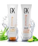 GK Hair Global Keratin Moisturizing Shampoo and Conditioner 100ml - for colored dry damaged hair curly frizzy thinner parabens -free hair for all hair types 100ml pack of 2 - Buy Online on SooperMarket.com