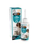 VetIQ Ear Cleaner 100ml Dog Ear Cleaner Softens & Removes Wax Dog Ear Hygiene Non-Toxic Dog & Cat Ear Drops Alcohol-Free Dog Ear Cleaner Solution with Easy Flexi Applicator - Buy Online on SooperMarket.com