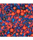Spiderman Cake Decorating Sprinkles - Red, Blue, Black Edible Toppings for Cupcakes, Cookies & Baking - Buy Online on SooperMarket.com