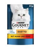 Gourmet Perle Duetto wet cat food with chicken and beef 26 pack (26 x 85g) Single Chicken & Beef - Buy Online on SooperMarket.com