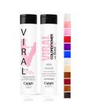 Buy Celeb Luxury Intense Color Depositing Colorwash Shampoo + BondFix Rebuilder - Vegan Semi-Permanent Hair Dye in Light Pink | Sustainably Sourced Plant-Based Color | International Shipping Available - Buy Online on SooperMarket.com