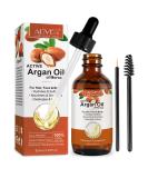 Argan Oil Hair Organic Cold Pressed Argan Oil For Face Skin & Hair 60ml - Argan oil without additives with pipette 60 ml (1 pack) - Buy Online on SooperMarket.com