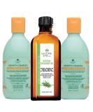 Nature Spell Rosemary Oil with Hair Growth Shampoo and Conditioner Rosemary Hair Oil with Growth Complex Shampoo and Conditioner Set Pack of 3 Gift Set 150ml x1 300mlx2 - Buy Online on SooperMarket.com