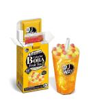 J WAY Instant Passionfruit Pineapple Green Tea Kit with Colorful Tapioca Boba - 3 Servings | Ready in 1 Minute | Includes Paper Straws - Buy Online on SooperMarket.com