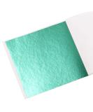KINNO Cyan Foil Leaf Sheets - 100 Sheets 3.15, Cyan Gilding Gold Foil for Paintings, Arts Crafts, Nail Deco, Furniture & Fashion - 8cm - Buy Online on SooperMarket.com