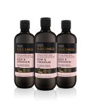 Baylis & Harding Goodness Rose & Geranium Natural Body Wash 500 ml (Pack of 3) - Vegan Friendly 0.33 ml (Pack of 3) Rose & Gernium Body Wash - Buy Online on SooperMarket.com