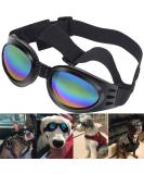 QUMY Dog Goggles Eye Wear Protection Waterproof Pet Sunglasses for Dogs About Over 15 lbs (Black) - Buy Online on SooperMarket.com