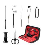 SF Fly Fishing Tying Tools Kit - 7 Pcs Gear Assortment for Bobbin, Threader, Scissors, Whip Finisher, Bodkin, Pliers & Hair Stacker - Buy Online on SooperMarket.com