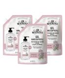 J.R. Watkins Rosewater Gel Hand Soap Refill 3 Pack - 34 Fl Oz Each | Moisturizing, All Natural, Alcohol-Free, Cruelty-Free | Made in USA - Buy Online on SooperMarket.com