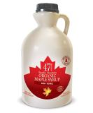 47 North Canadian Bio Ahorn Syup Dark Robust 1l Single Source Grade A Gluten -Free Vegan Organic Maple Syrup strong taste for pancakes & more 1 L (1 Pack) - Buy Online on SooperMarket.com