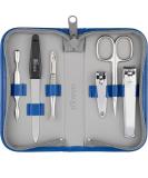 Premium Solingen Manicure Set - 6-Piece Art Leather Case Polished Steel | Marqus for Men & Women - Buy Online on SooperMarket.com