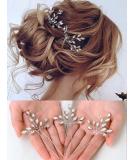 Heread Crystal Bride Wedding Hair Pins Rhinstones Bridal Hair Accessories Head Piece for Women and Girls (Pack of 3) (A Silver) - Buy Online on SooperMarket.com