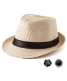 Straw Fedora Hat Mens Fedora Hats for Men Trilby Hat Sun Hat Panama Hat Wool 001 Beige, Size: 7 1/4 (58cm), Fits 22" - 22 7/8" 80% Paper Straw, 20% Nylon - Buy Online on SooperMarket.com