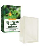Tea Tree Oil Soap Bar 4oz - Antifungal Antiseptic Remedy for Face & Body | Pure Essential Oil Infused Skincare Cleanser for Acne, Ringworm & Fungus - Buy Online on SooperMarket.com