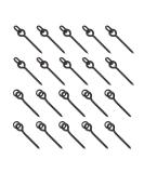 100 Pcs 15mm Fishing Bait Screws - Round/Oval Connection Loop for Carp Fishing - Accessories in Matt Black - Buy Online on SooperMarket.com