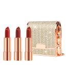 Matte Set 3 Colors Lip Stick with Sliver Chain Bag Package Velvet Lip stick Gift Box Set Waterproof Non-Stick Cup Long Lasting Retractable Red Lipstick Set 3.5gx3 Pcs - Buy Online on SooperMarket.com