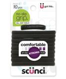Scunci Large No Slip Black Elastic Hair Ties - 10 Count - Buy Online on SooperMarket.com