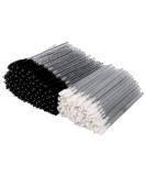 200 Crystal Disposable Lip Brush and Eyebrow Spoolie Mascara Wands Kit (Black) - Makeup Beauty Tool Set - Buy Online on SooperMarket.com