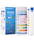 FUNSWTM 7 in 1 Aquarium Test Strips - 100Pcs | Freshwater and Saltwater Fish Tank Test Kit for pH, Nitrite, Nitrate, Chlorine & Hardness Detection - Buy Online on SooperMarket.com