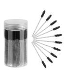 CHEFBEE 100PCS Disposable Eyelash Brush, Mascara Wands Makeup Brushes Applicators Kits for Eyelash Extensions and Eyebrow Brush with Container (Black) - Buy Online on SooperMarket.com
