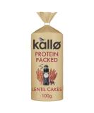Kallo Protein Packed Lentil Cakes Low Fat Healthy Snacks Vegan & Coeliac Friendly Gluten Free & Sugar Free with No Artificial Colours or Flavours Single Pack 1 x 100g 100 g (Pack of 1) Lentil Cakes Single - Buy Online on SooperMarket.com