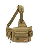 Piscifun Fishing Tackle Bag with Rod Holder | Water-Resistant Sling Pack in Black, Khaki, Tree Camo, Green Camo - Buy Online on SooperMarket.com