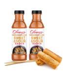 Chung's Natural Sweet and Sour Sauce | Low Sodium, Low Fat, Gluten-Free | Dipping & Marinade Sauce | Made in USA (12 FL. Oz, Pack of 2) - Buy Online on SooperMarket.com