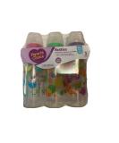 Parent's Choice Bottles 3-Pack 9oz Slow Flow For 0+ Months Assorted Colors Orange and Blue - Buy Online on SooperMarket.com