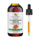 Sea Buckthorn Oil Organic - 100% Pure RAW Cold Pressed Undiluted Sea Buckthorn Seed Oil - For Acne Eczema Wrinkle Repair Dark Spots Scars Rosacea - Anti Aging Beauty Oil, 2oz - Buy Online on SooperMarket.com