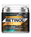 Retinol Cream for Face with Hyaluronic Acid  Moisturizer Anti Aging Collagen Cream for Women and Men  Reduce Wrinkles & Fine Lines Day & Night (1.7 FL OZ) - Buy Online on SooperMarket.com