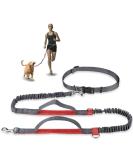 Achort Hands-Free Dog Leash & Waist Belt with Bungee - Reflective Adjustable for Dogs Up to 110 kg - Perfect for Running & Jogging (Red) - Buy Online on SooperMarket.com