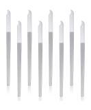 8 Pack Stainless Steel Diamond Nail File Set - Double Sided Metal Buffer for Fingernails and Toenails - Manicure Pedicure Tools for Salon and Home - 8 Inches - Buy Online on SooperMarket.com