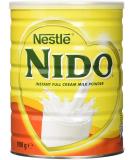 Nestle Nido Full Milk Powder - Instant Cream for Coffee & Tea Beverages with Added Vitamins & Minerals & No Added Preservatives or Colours - 900g Tin - Buy Online on SooperMarket.com