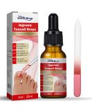 Ingrowth Toenail Correction Treatment Oil Kit - 10ml with Glass Nail File | Ingrown Toenail Drops, Cuticle Nail Oil & Fungal Treatment - Buy Online on SooperMarket.com