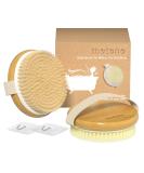 Metene 2 Pack Bamboo Dry Body Brushes Shower Brush Wet and Dry Brushing Dry brush for Cellulite and Lymphatic Body Scrubber with Soft and Stiff Bristles Suitable for All Kinds of Skin - Buy Online on SooperMarket.com