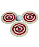 Eyeline Golf Target Holes - Practice Training Aid for Precision Practice on Green. Indoors/Outdoors. Toss to Create Simple Speed Control Targets. Red and White-Easy to See. Pack - 3. Made in USA - Buy Online on SooperMarket.com