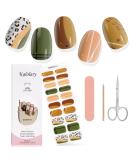 Kalolary Gel Nail Polish Strips Nail Gel Art Sticker Waterproof Full Nail Wraps Decal Sets with Scissors Nail File and Stick for Women Girls Nail Art Decor (UV/LED Lamp Required)-15 - Buy Online on SooperMarket.com